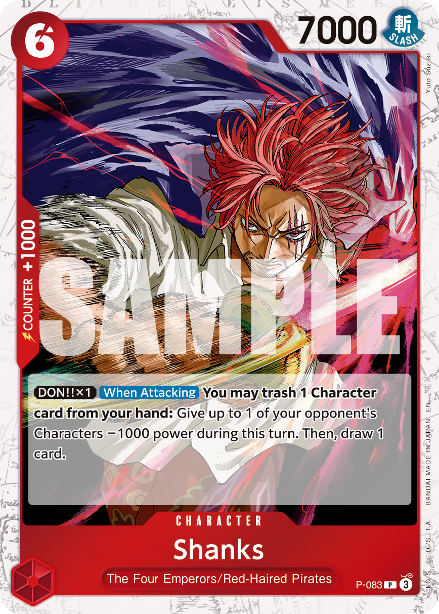 Shanks - P-083 (Pirate Foil) P-083 One Piece card