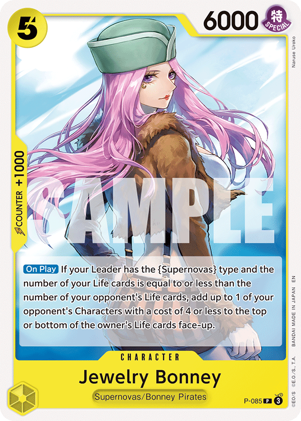 Jewelry Bonney P-085 One Piece card