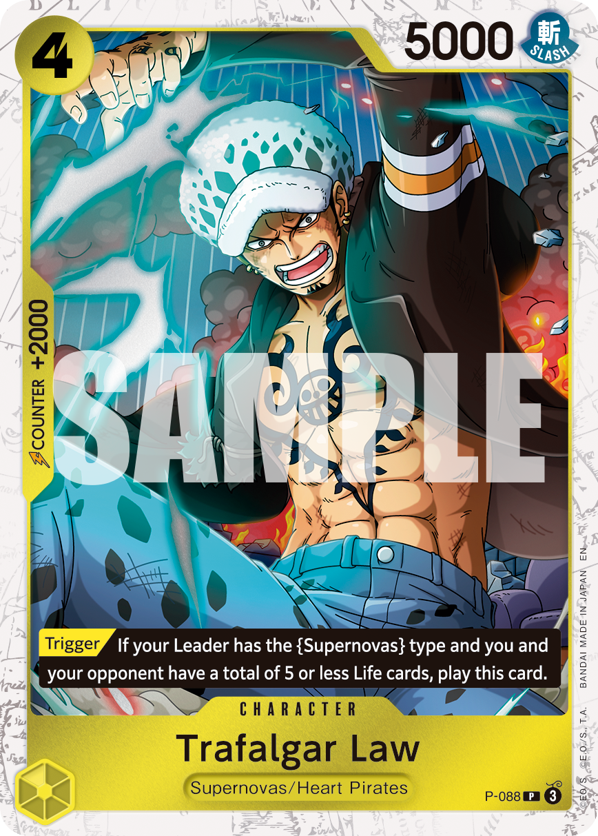 Trafalgar Law - P-088 (Pirate Foil) P-088 One Piece card