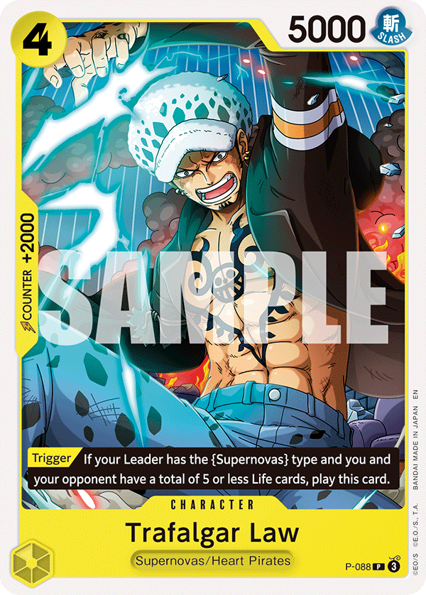 Trafalgar Law P-088 One Piece card