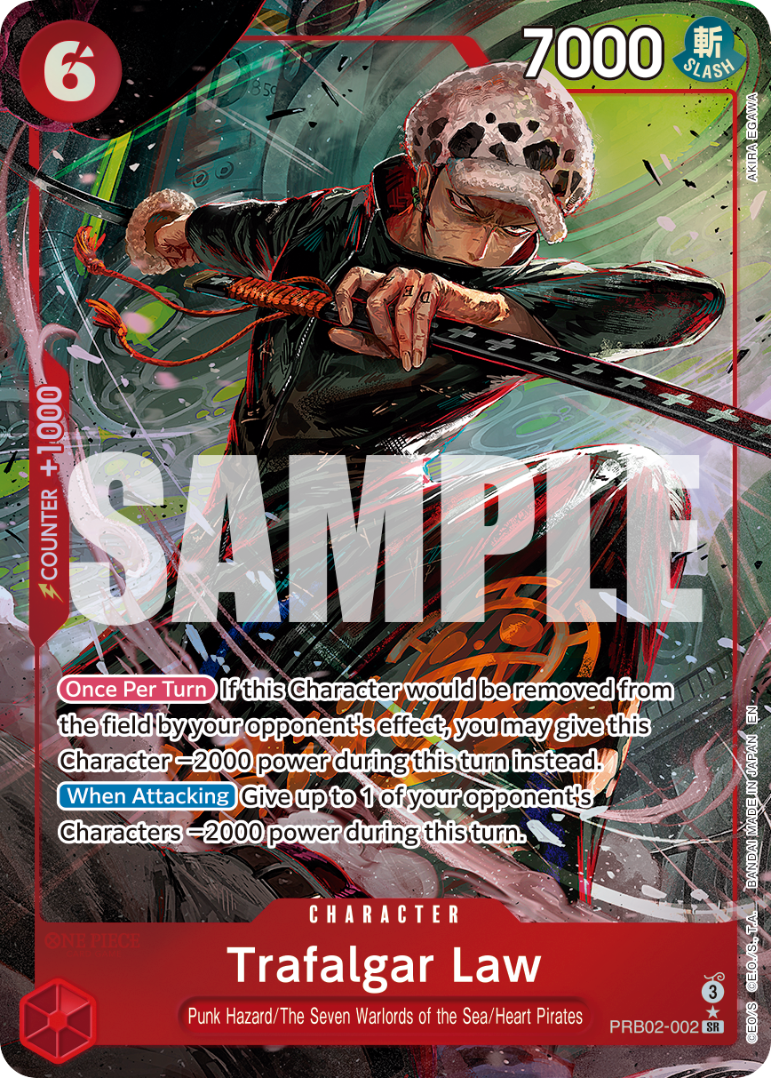Trafalgar Law - PRB02-002 (Alternate Art) PRB02-002 One Piece card