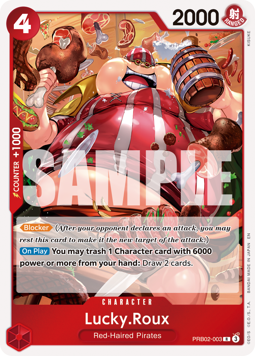 Lucky.Roux PRB02-003 One Piece card
