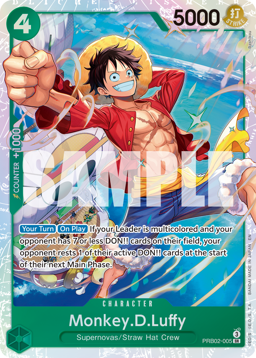 Monkey.D.Luffy - PRB02-005 PRB02-005 One Piece card
