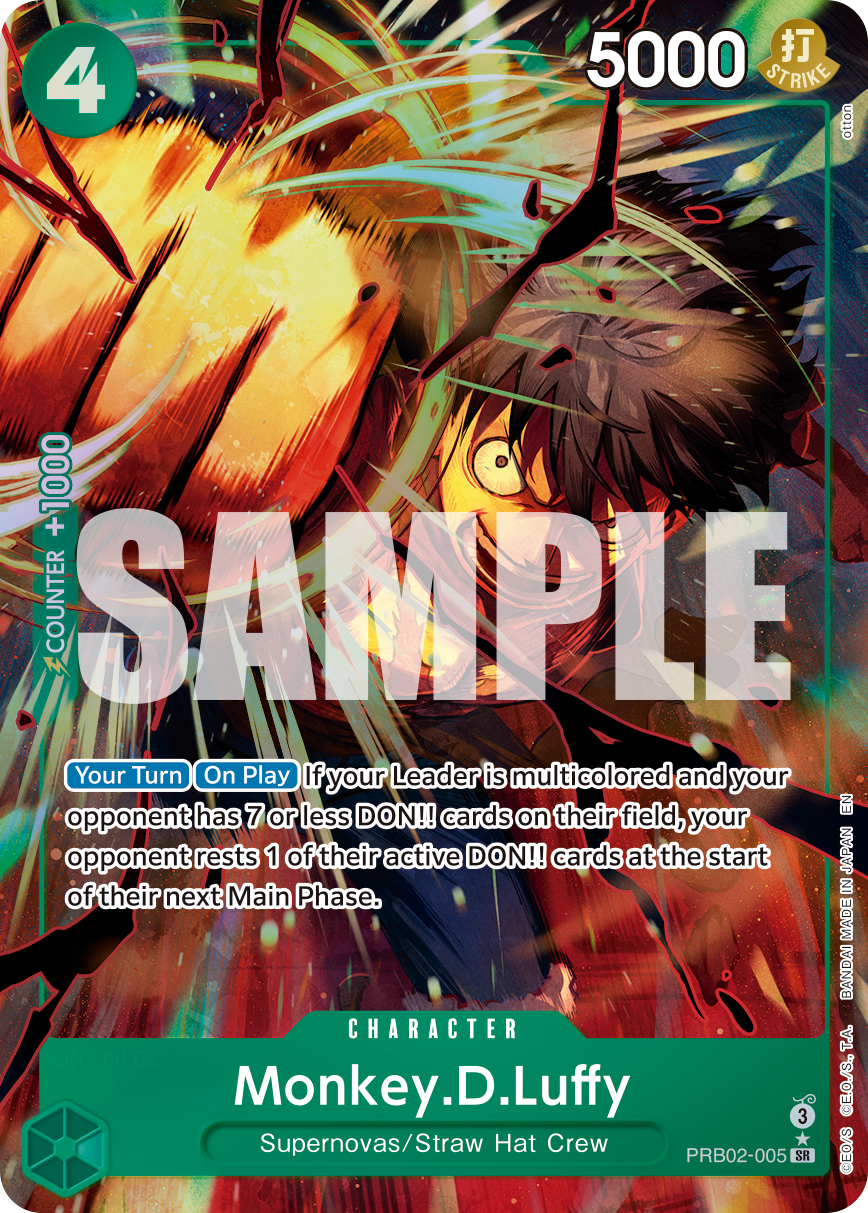 Monkey.D.Luffy - PRB02-005 (Alternate Art) PRB02-005 One Piece card