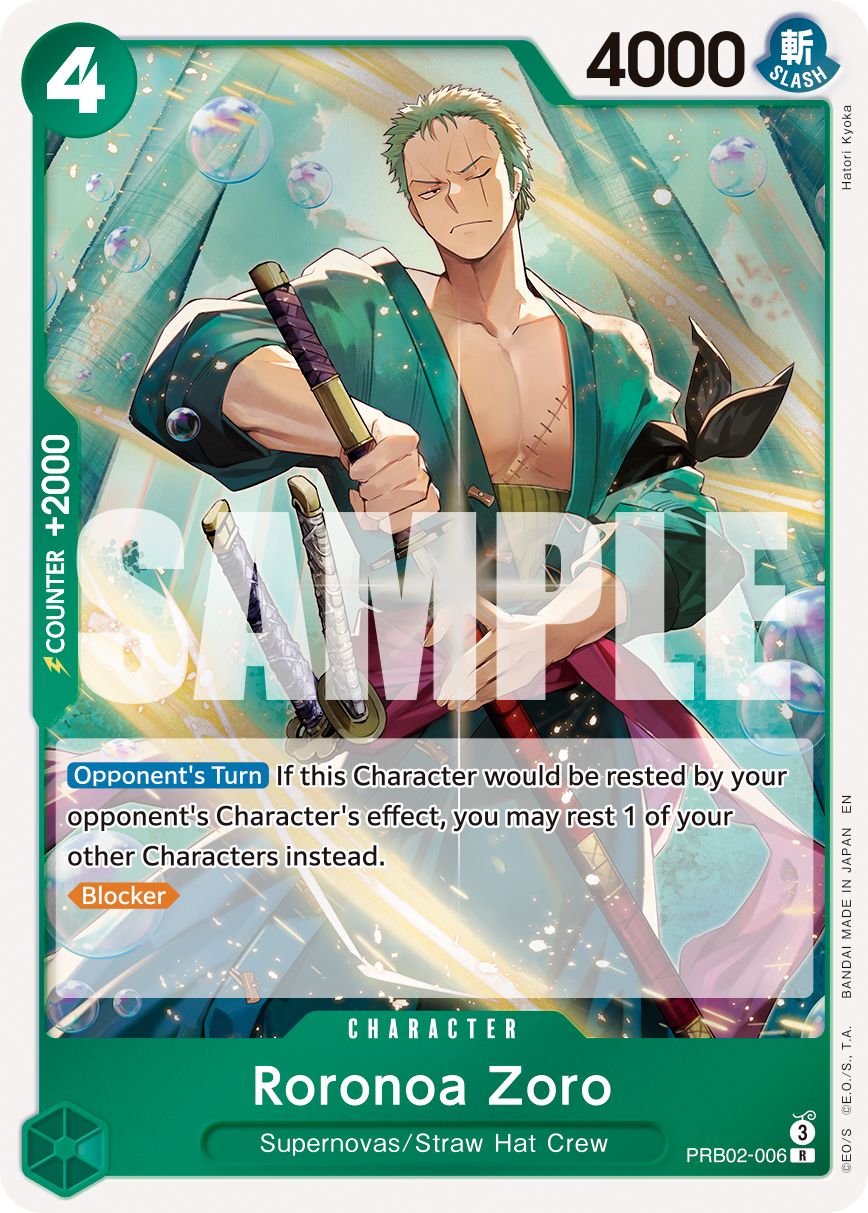 Roronoa Zoro - PRB02-006 PRB02-006 One Piece card