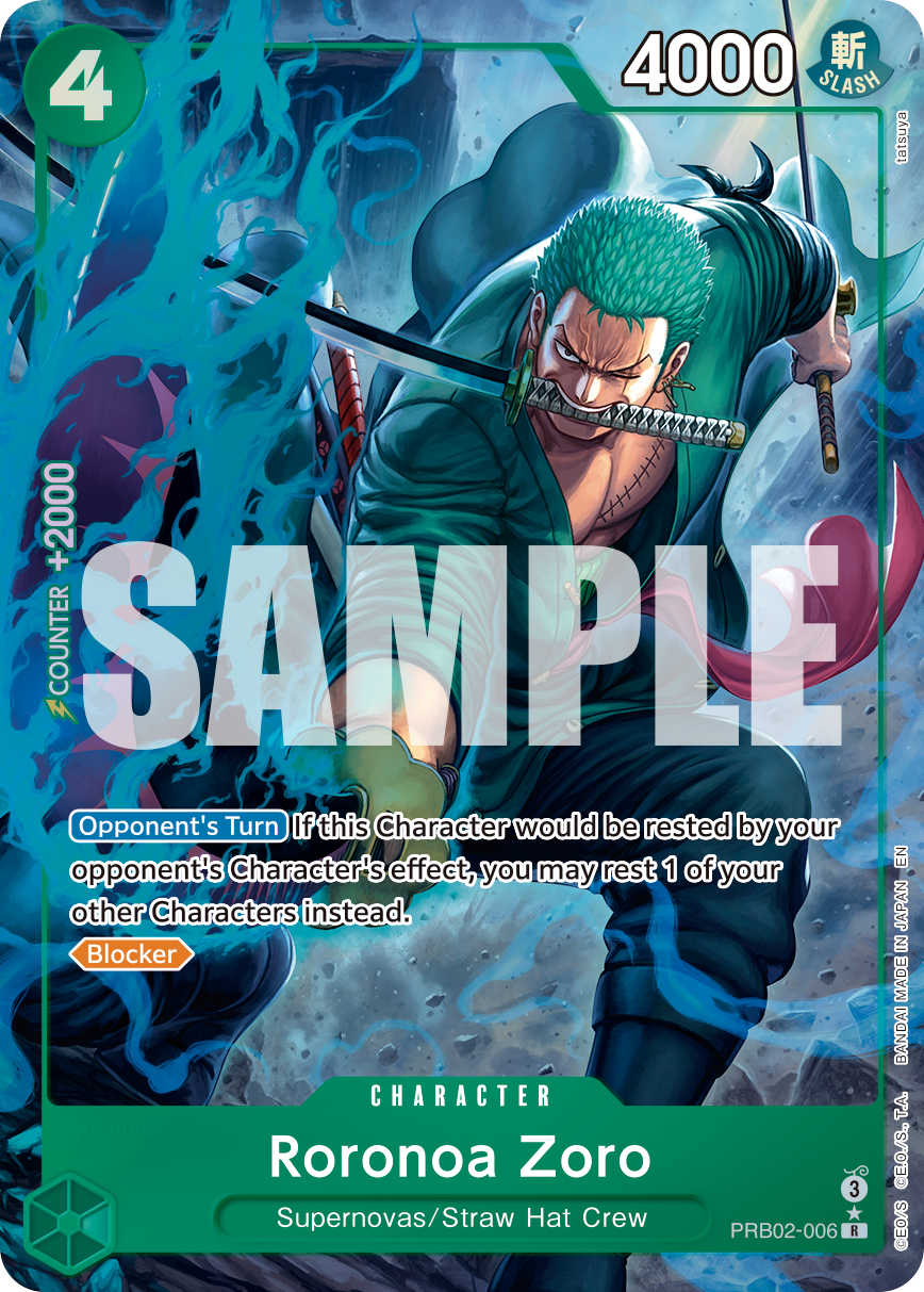 Roronoa Zoro - PRB02-006 (Alternate Art) PRB02-006 One Piece card