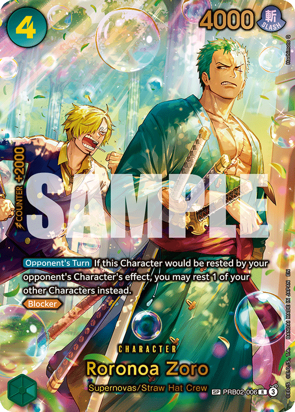 Roronoa Zoro - PRB02-006 (SP) PRB02-006 One Piece card