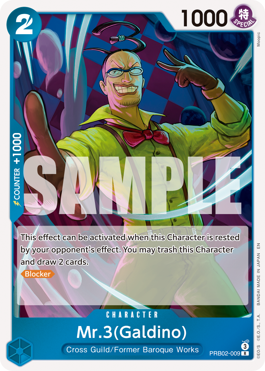 Mr.3(Galdino) - PRB02-009 PRB02-009 One Piece card