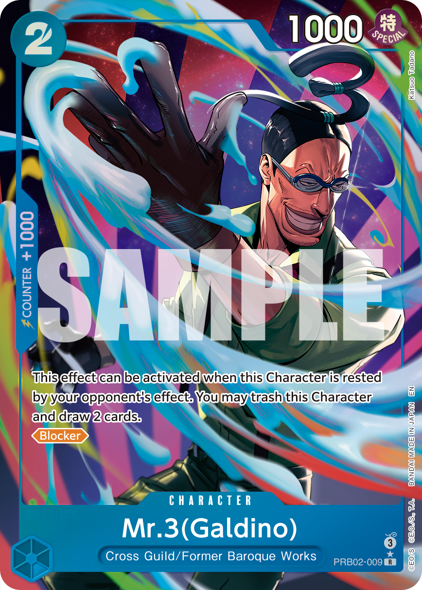 Mr.3(Galdino) - PRB02-009 (Alternate Art) PRB02-009 One Piece card