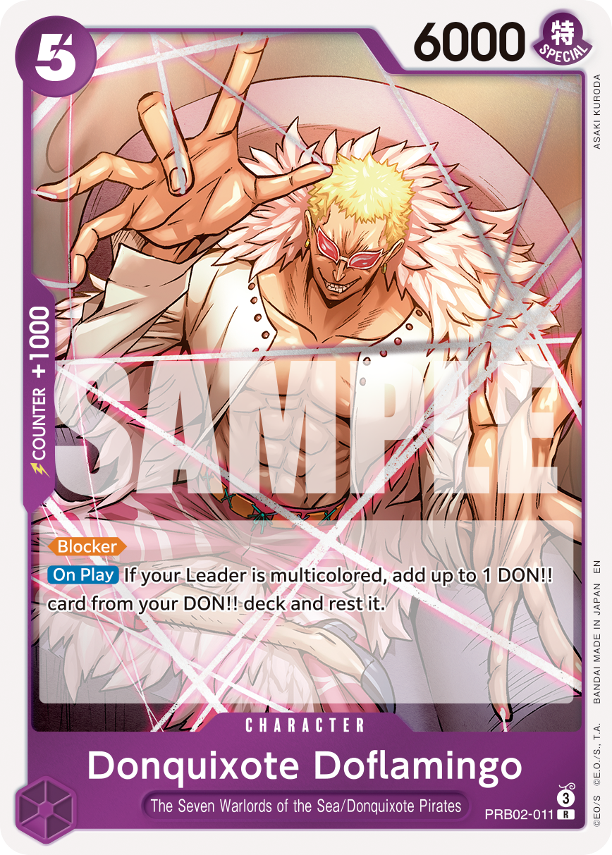 Donquixote Doflamingo PRB02-011 One Piece card