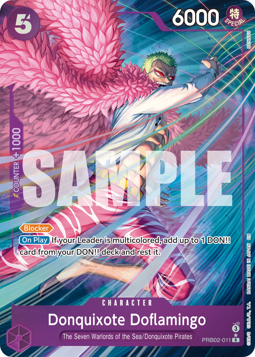 Donquixote Doflamingo (Alternate Art) PRB02-011 One Piece card