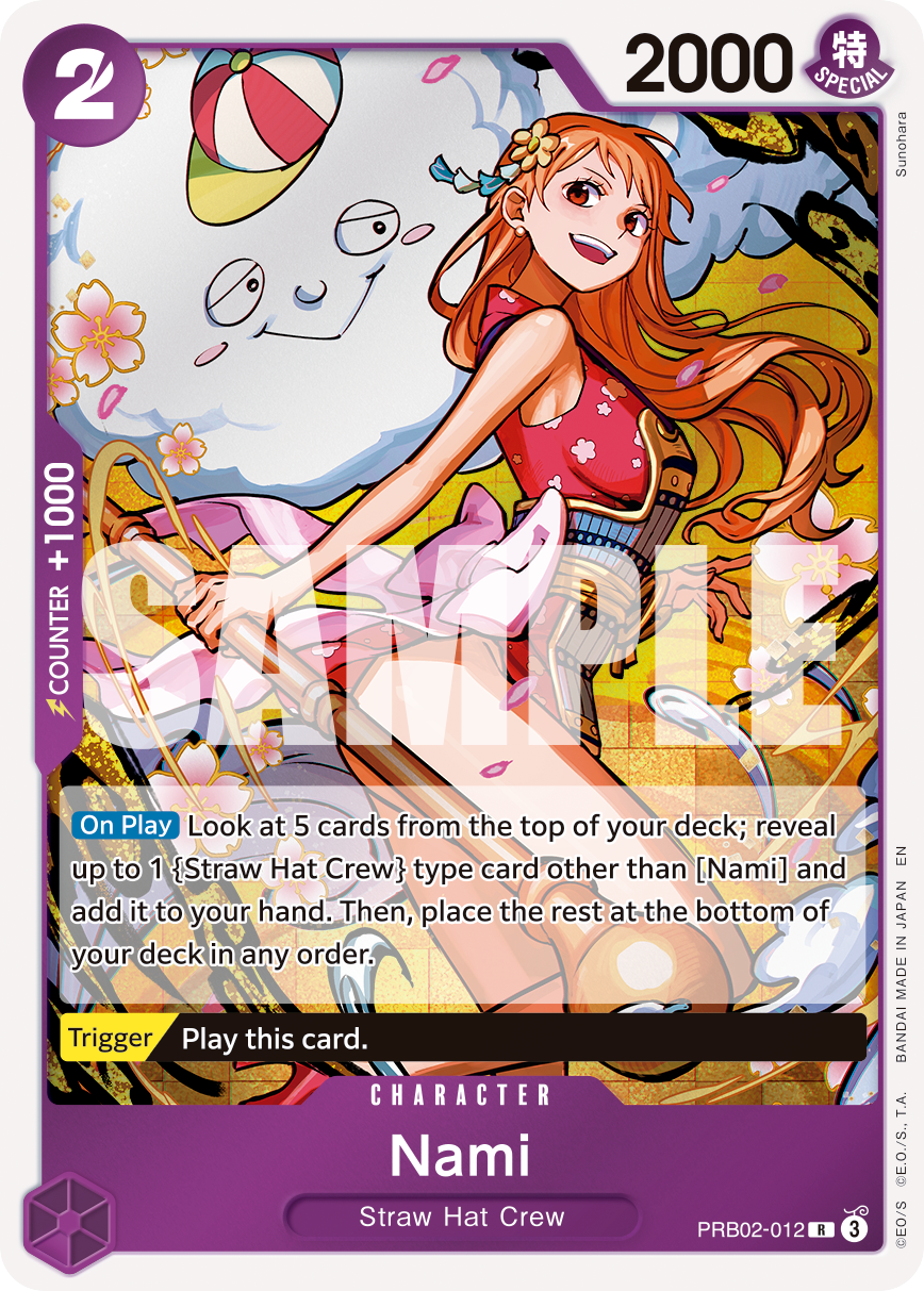 Nami PRB02-012 One Piece card