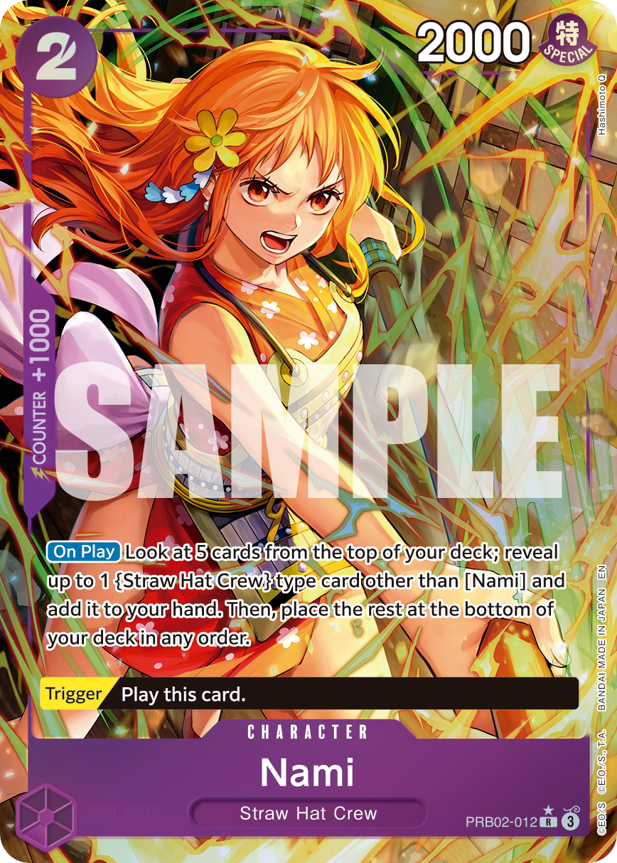 Nami (Alternate Art) PRB02-012 One Piece card