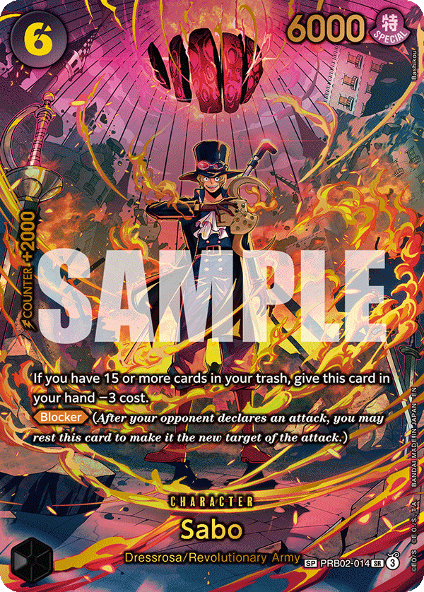 Sabo (PRB02-014) (SP) PRB02-014 One Piece card