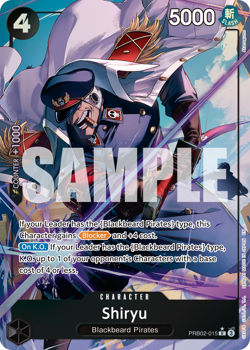 Shiryu (Alternate Art) PRB02-015 One Piece card