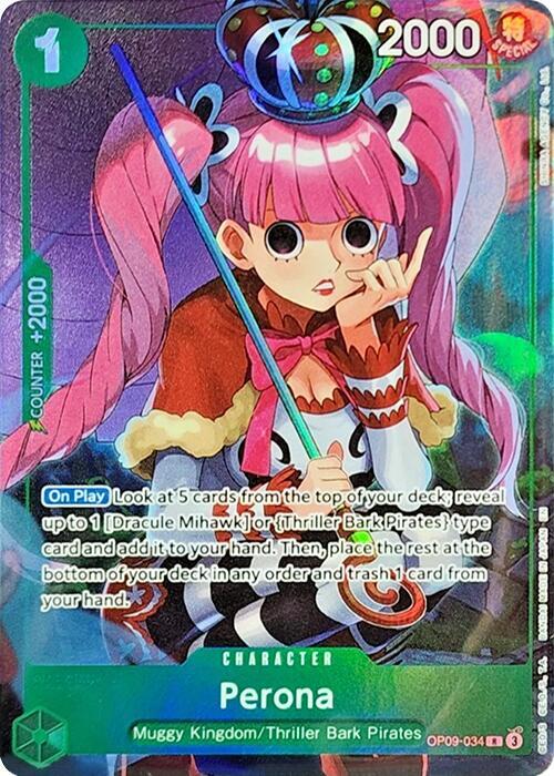 Perona (Illustration Box Vol.4) OP09-034 One Piece card