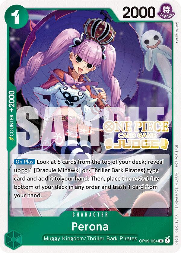 Perona (Judge Pack Vol. 5) OP09-034 One Piece card