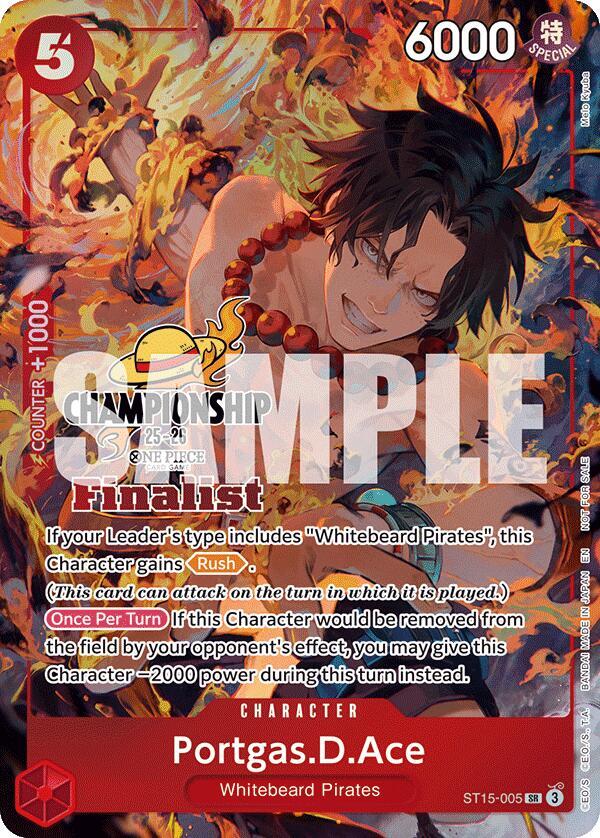 Portgas.D.Ace (CS 25-26 Finalist Card Set 1) ST15-005 One Piece card