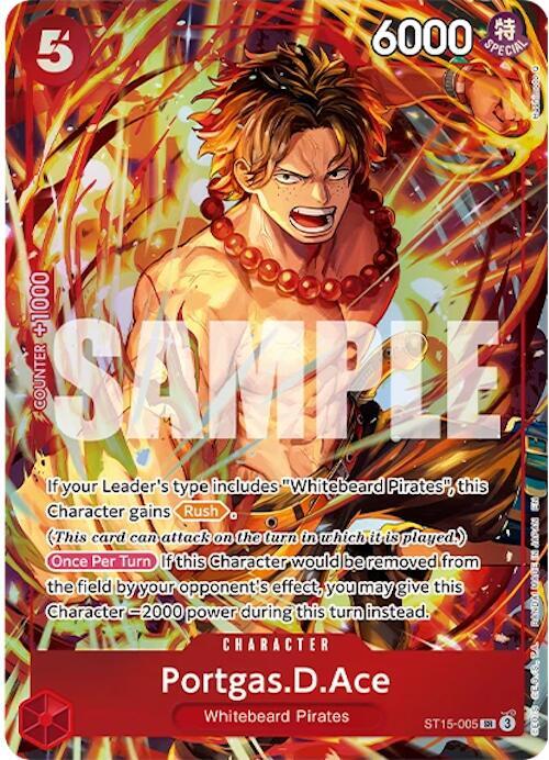 Portgas.D.Ace (Illustration Box Vol.5) ST15-005 One Piece card