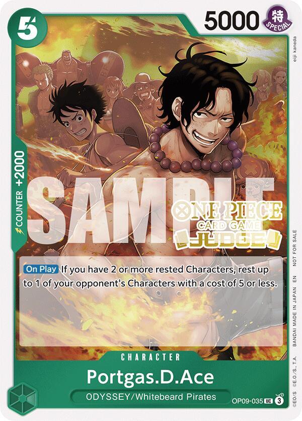 Portgas.D.Ace (Judge Pack Vol. 6) OP09-035 One Piece card