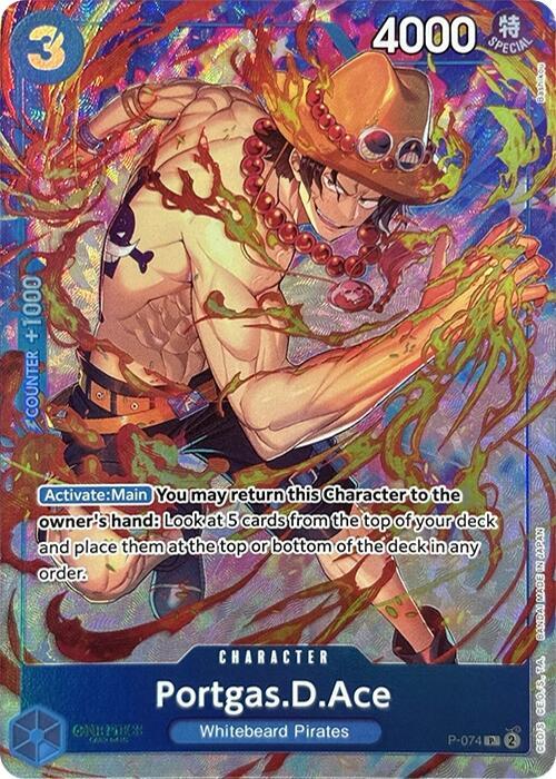 Portgas.D.Ace (Premium Card Collection -Best Selection Vol. 3-) P-074 One Piece card