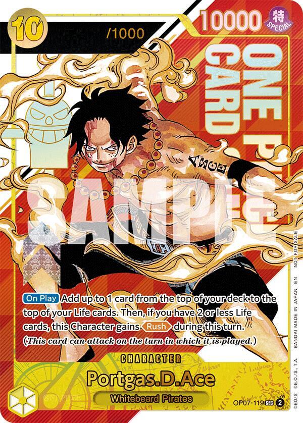 Portgas.D.Ace (Serial Numbered) OP07-119 One Piece card