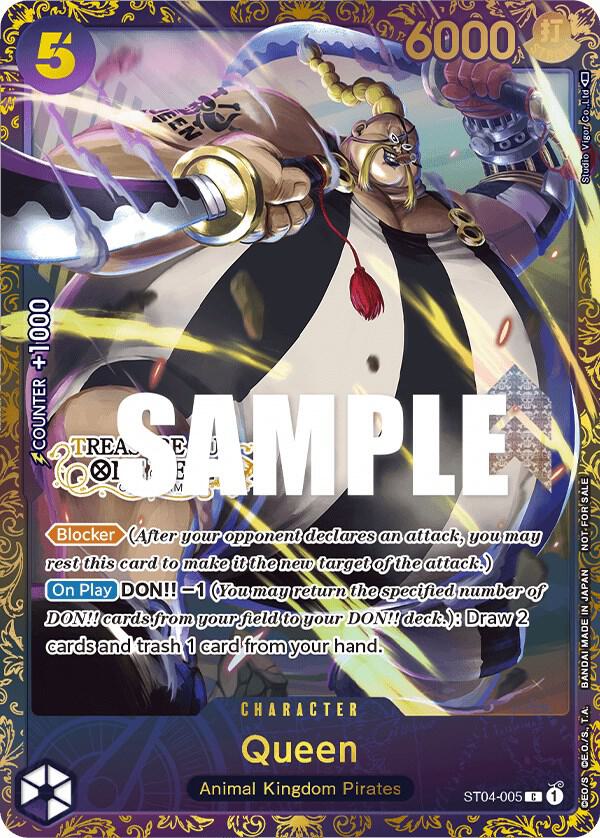 Queen (Treasure Cup) ST04-005 One Piece card