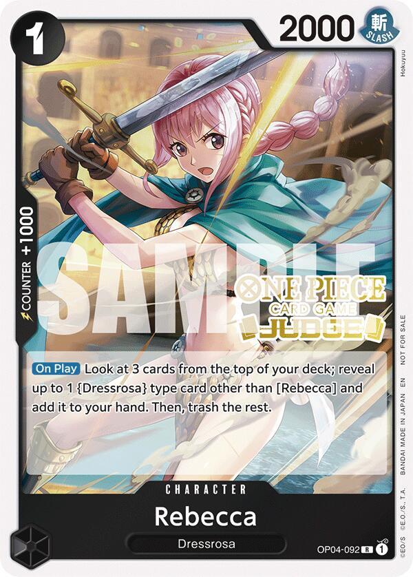 Rebecca (Judge Pack Vol. 6) OP04-092 One Piece card