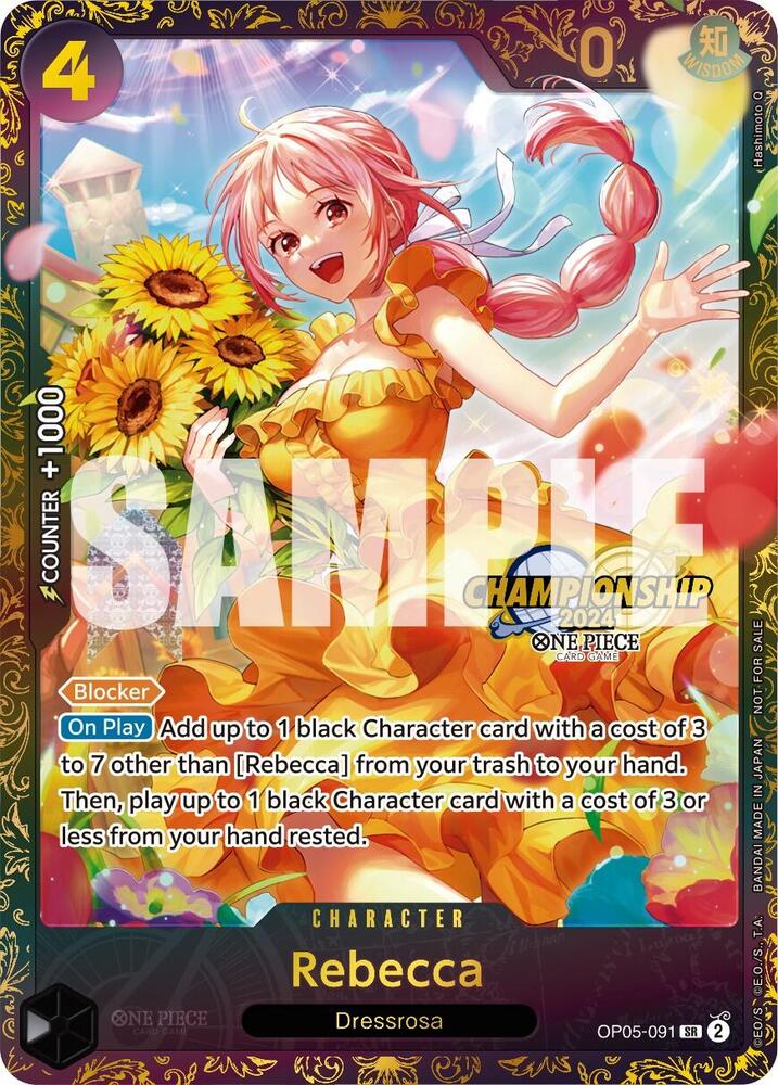 Rebecca (October Championship 2024 Online Regional) OP05-091 One Piece card