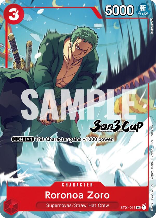 Roronoa Zoro (3-on-3 Cup) [Participant] ST01-013 One Piece card