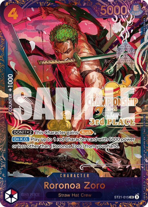 Roronoa Zoro (CS 25-26 3rd Place) ST21-015 One Piece card