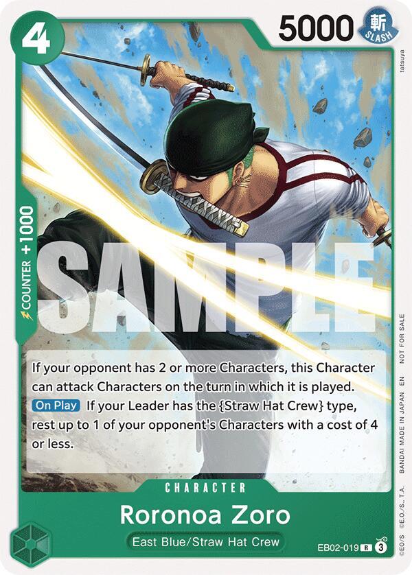 Roronoa Zoro (Tournament Pack 2025 Vol. 3) EB02-019 One Piece card