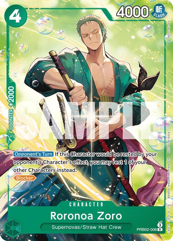Roronoa Zoro (Welcome Pack 2026 Vol.1) PRB02-006 One Piece card