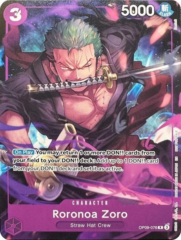 Roronoa Zoro (Welcome Pack Vol. 2) OP09-076 One Piece card