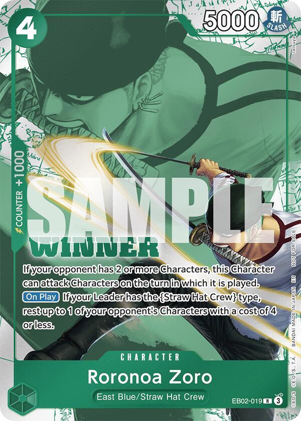 Roronoa Zoro (Winner Pack 2025 Vol. 3) EB02-019 One Piece card