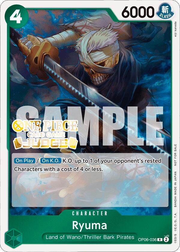 Ryuma (Judge Pack Vol. 4) OP06-036 One Piece card