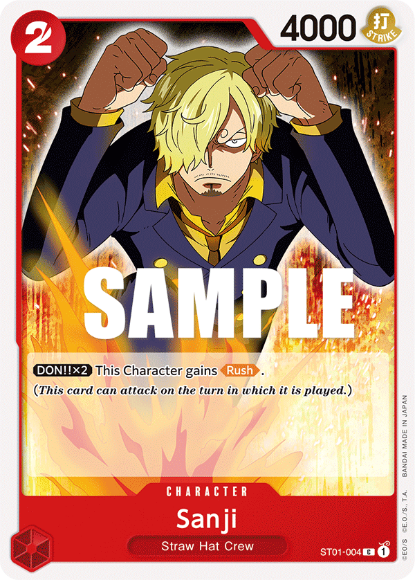 Sanji ST01-004 One Piece card