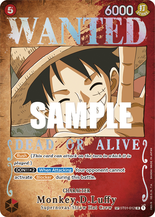Monkey.D.Luffy (Wanted Poster) ST01-012 One Piece card