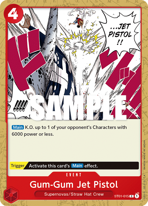 Gum-Gum Jet Pistol ST01-015 One Piece card