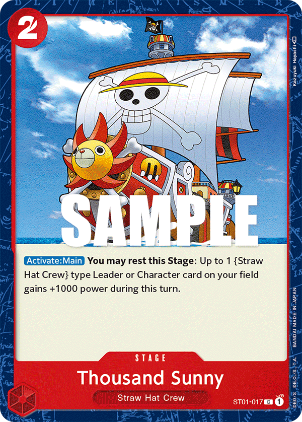 Thousand Sunny ST01-017 One Piece card