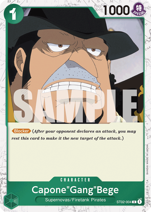 Capone"Gang"Bege (ST02-004) (Jolly Roger Foil) ST02-004 One Piece card