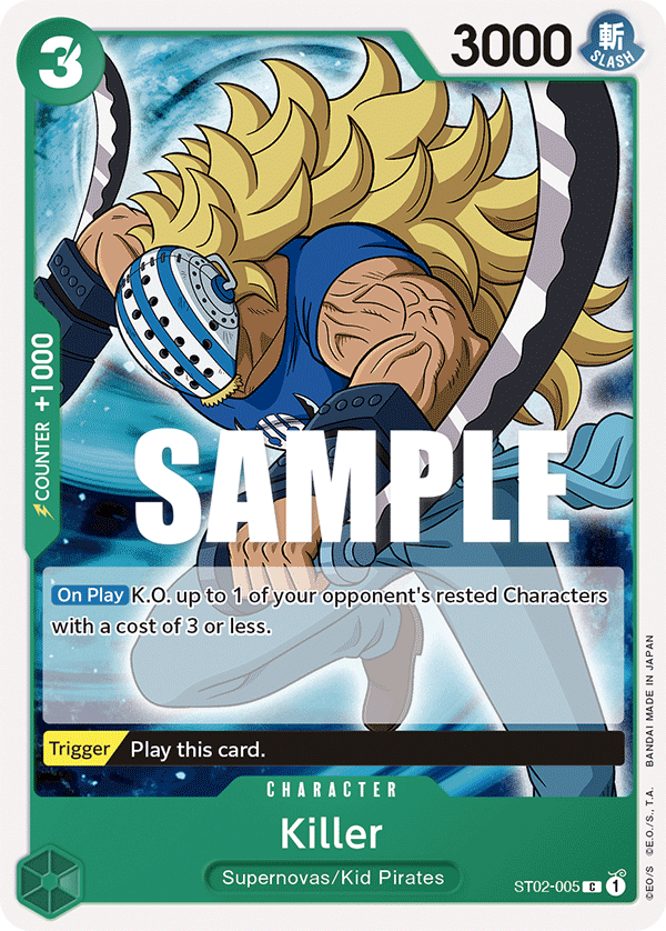 Killer ST02-005 One Piece card
