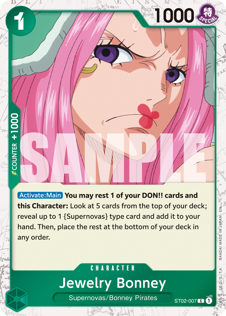 Jewelry Bonney - ST02-007 (Pirate Foil) ST02-007 One Piece card