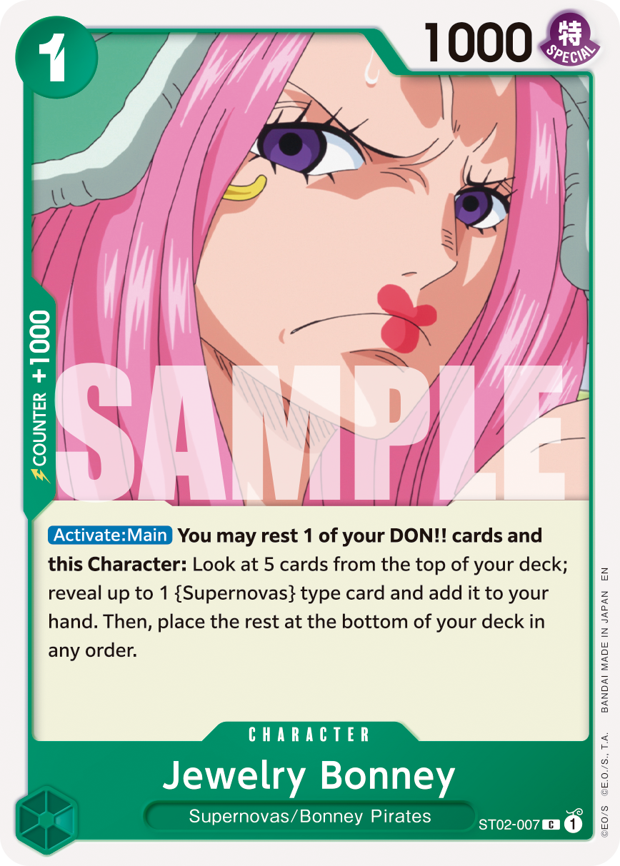 Jewelry Bonney - ST02-007 (Reprint) ST02-007 One Piece card
