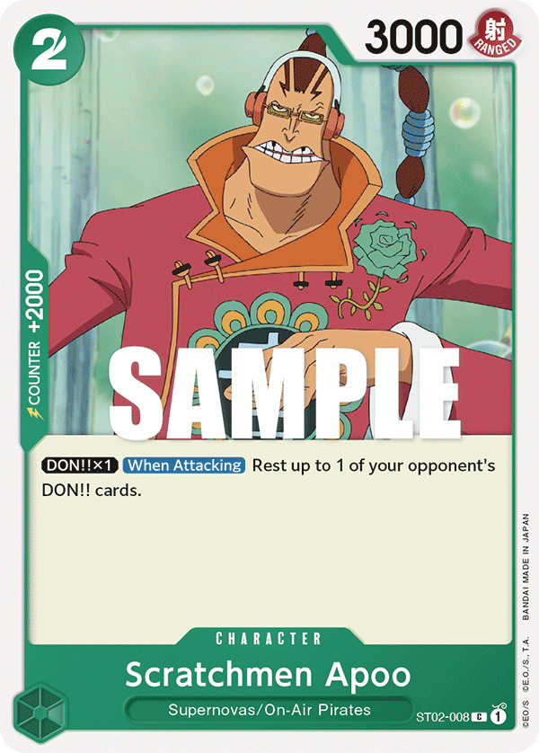 Scratchmen Apoo ST02-008 One Piece card