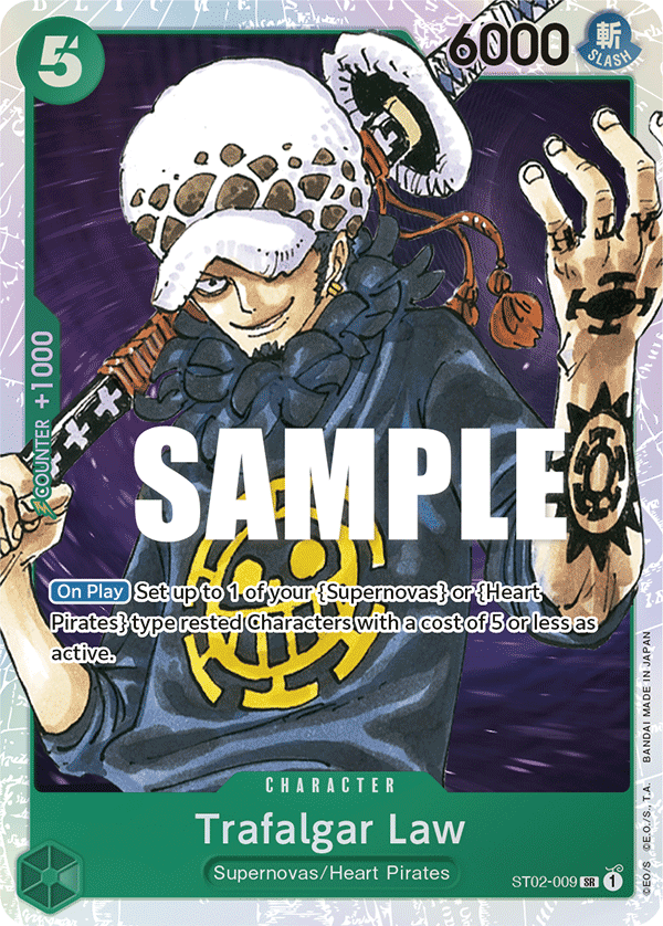 Trafalgar Law ST02-009 One Piece card