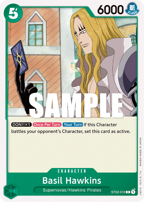 Basil Hawkins ST02-010 One Piece card