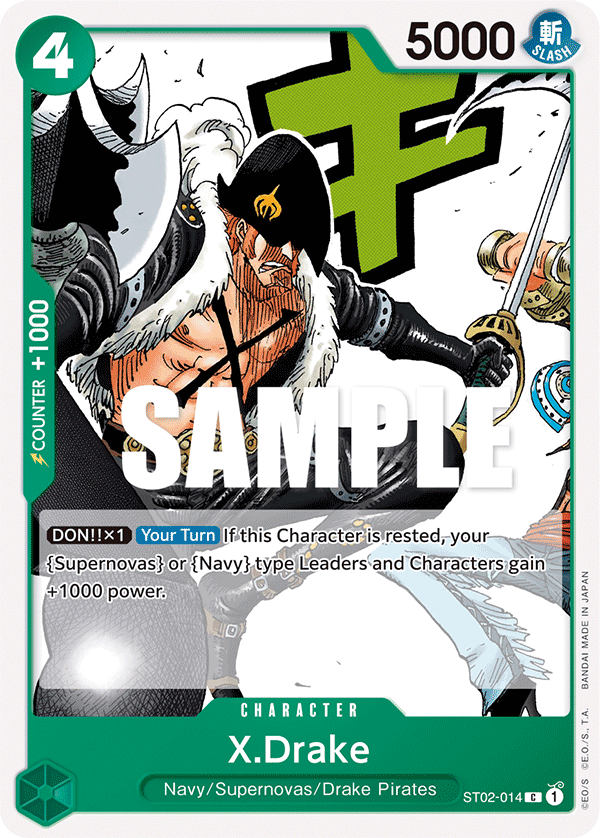 X.Drake ST02-014 One Piece card