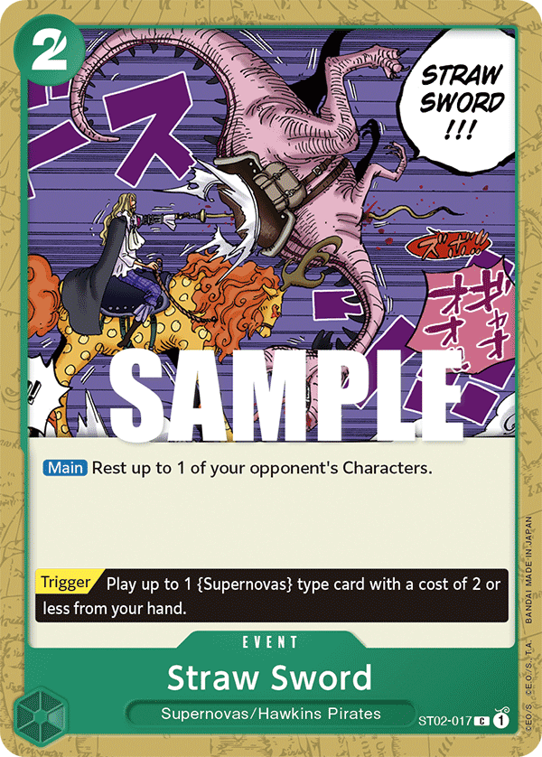 Straw Sword ST02-017 One Piece card
