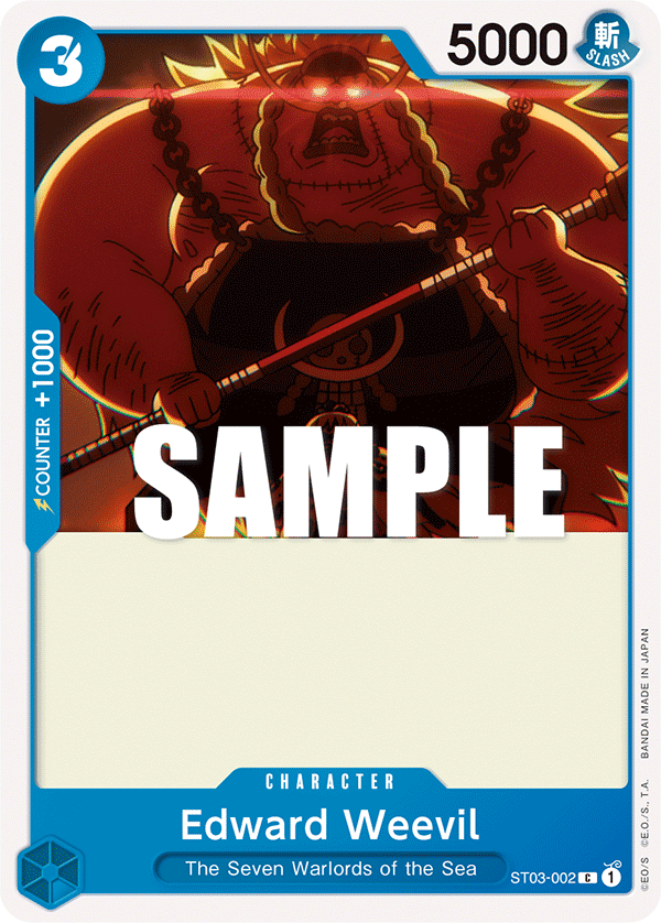 Edward Weevil ST03-002 One Piece card